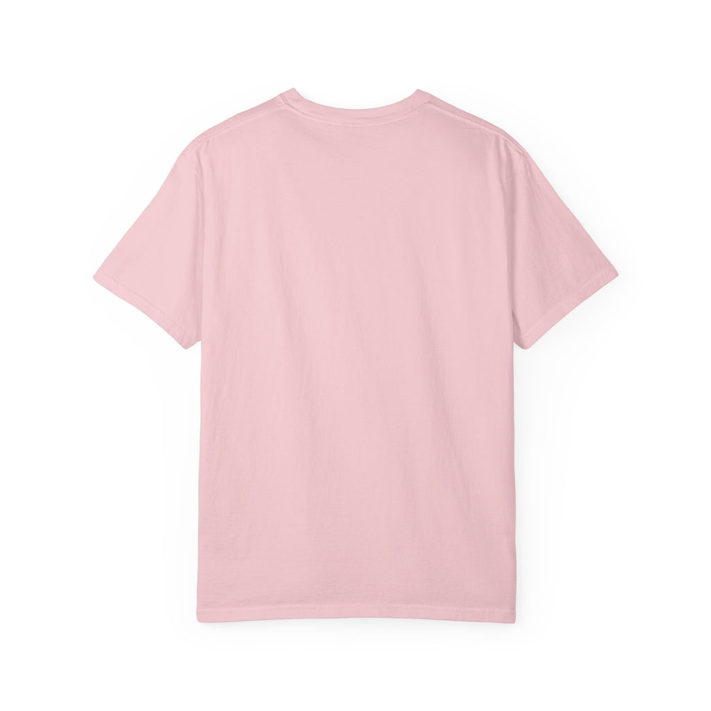 Plain back of the Blossom soft pink garment-dyed unisex t-shirt, no print
