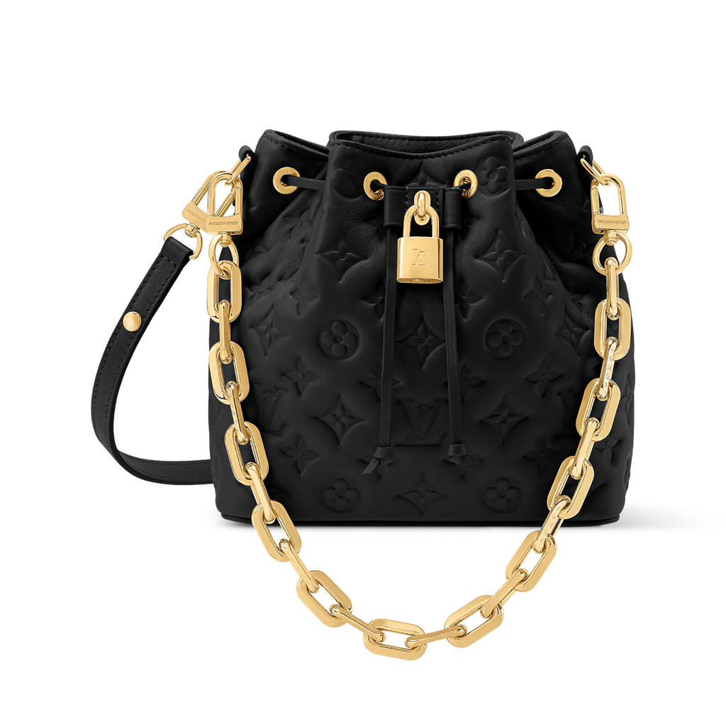 Embossed Lambskin Leather Bucket Bag product image 8