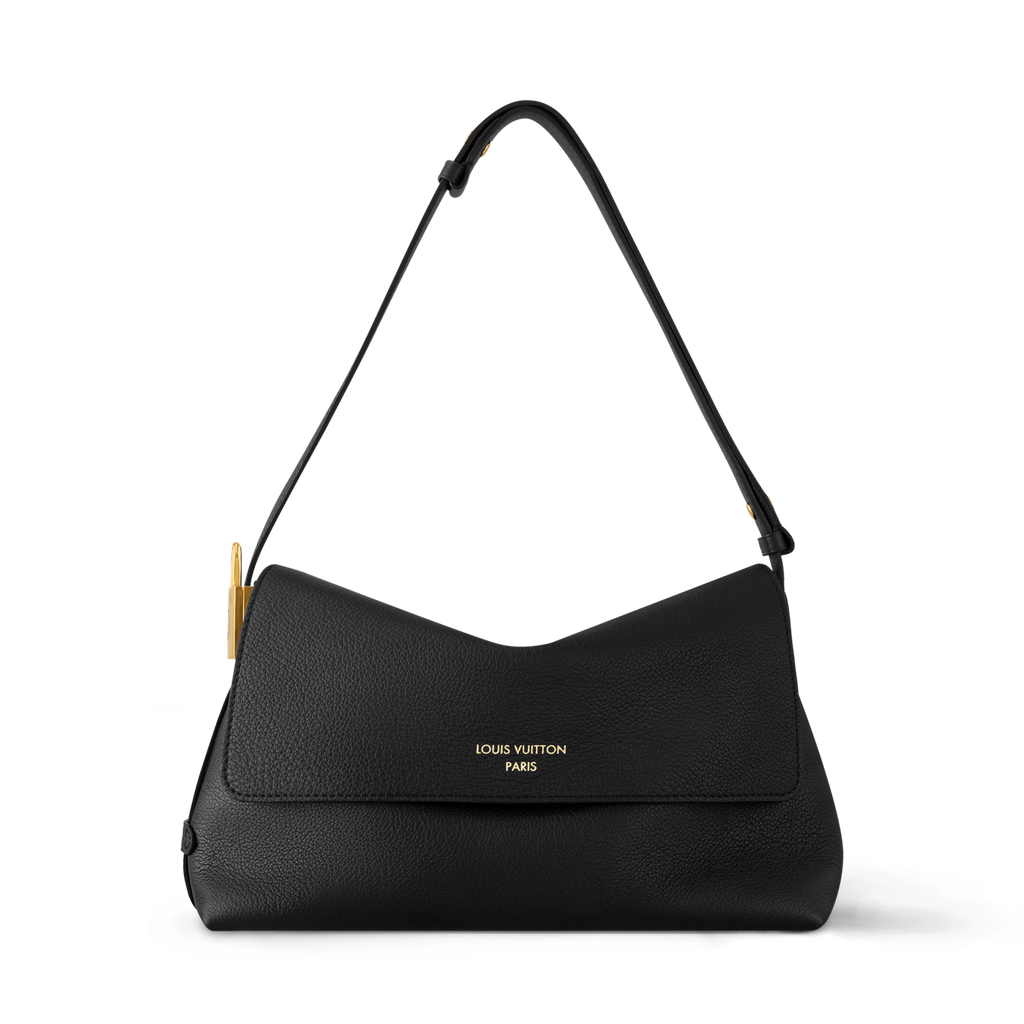 Low Key Messenger Cognac Calfskin Leather Flap Bag M13151 For Women