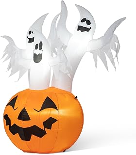 6ft Halloween Ghost Inflatable Yard Decoration