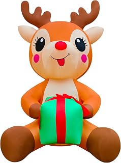 12ft Christmas Reindeer Inflatable Yard Decoration