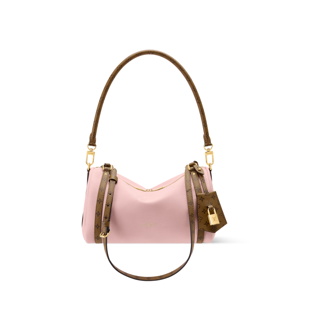 Pink Canvas & Calfskin Shoulder Bag product image 15