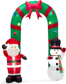 8ft Christmas Snowman Inflatable Yard Decoration