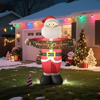 6 ft Christmas Santa Claus Inflatable Yard Decoration