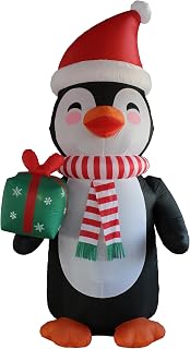 12 FT Christmas Penguin Inflatable Yard Decoration