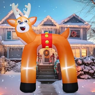 14FT Christmas Reindeer Inflatable Yard Decoration