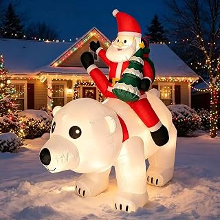 6 FT Christmas Santa Claus Inflatable Yard Decoration