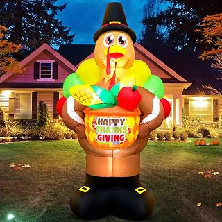 8FT Fall Turkey Inflatable Yard Decoration