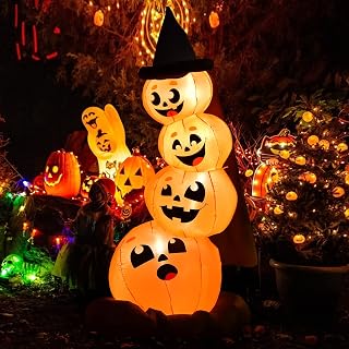 7 Ft Halloween Pumpkin Inflatable Yard Decoration