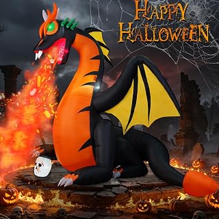 8FT Halloween Dragon Inflatable Yard Decoration