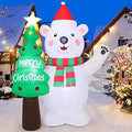 7 FT Christmas Polar Bear Inflatable Yard Decoration