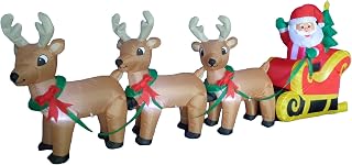 8 FT Christmas Reindeer Inflatable Yard Decoration