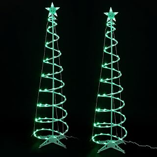 6 Ft Christmas Christmas Tree Yard Decoration 2 Pack