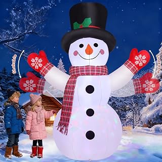 8 FT Christmas Snowman Inflatable Yard Decoration