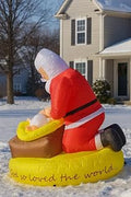 5 ft Christmas Santa Claus Inflatable Yard Decoration