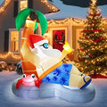 7FT Christmas Santa Claus Inflatable Yard Decoration