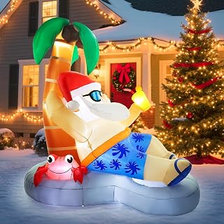 7FT Christmas Santa Claus Inflatable Yard Decoration