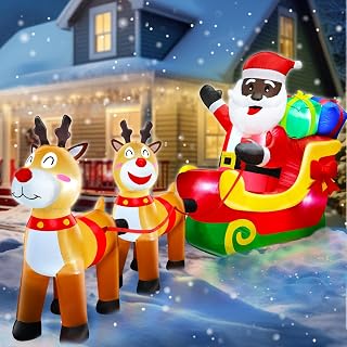 8 Ft Christmas Reindeer Inflatable Yard Decoration