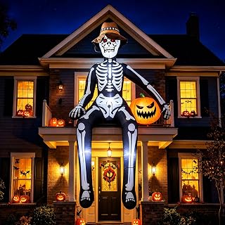 10FT Halloween Skeleton Inflatable Yard Decoration