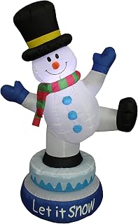 5 FT Christmas Snowman Inflatable Yard Decoration