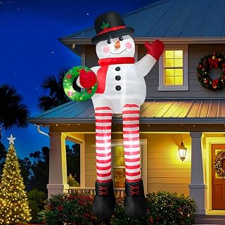 10FT Christmas Snowman Inflatable Yard Decoration