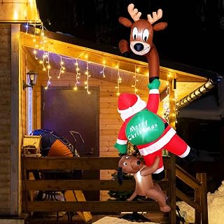 7.5 Ft Christmas Reindeer Inflatable Yard Decoration