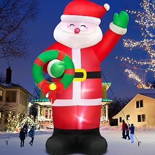 12 FT Christmas Santa Claus Inflatable Yard Decoration