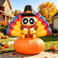 6.5FT Fall Pumpkin Inflatable Yard Decoration