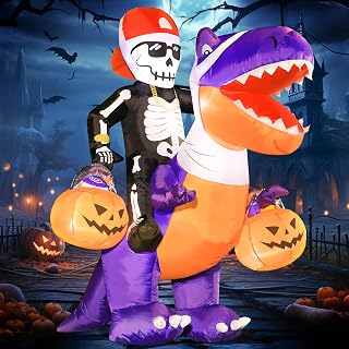 6FT Halloween Skeleton Inflatable Yard Decoration