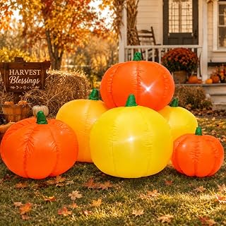 5.2FT Fall Pumpkin Inflatable Yard Decoration