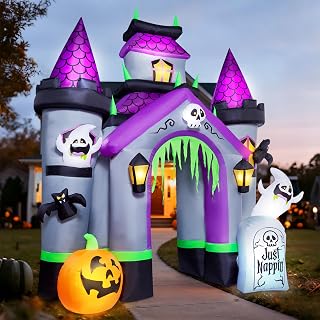 12 FT Halloween Archway Inflatable Yard Decoration