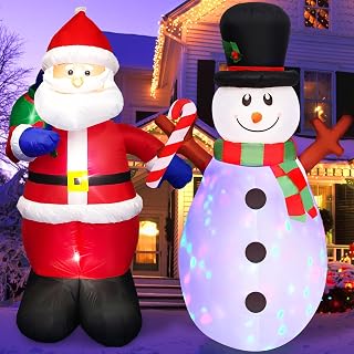 5 FT Christmas Snowman Inflatable Yard Decoration Set of 2
