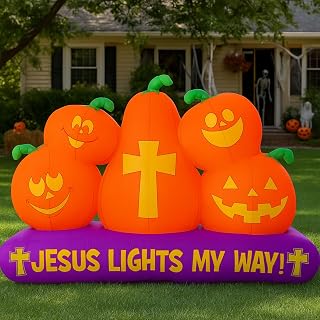 5 ft Halloween Pumpkin Inflatable Yard Decoration