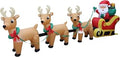 12 FT Christmas Reindeer Inflatable Yard Decoration