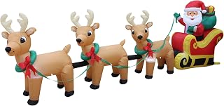 12 FT Christmas Reindeer Inflatable Yard Decoration