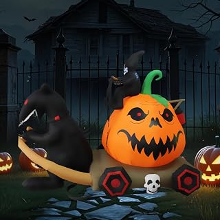9FT Halloween Pumpkin Inflatable Yard Decoration