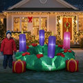6ft Christmas Wreath Inflatable Yard Decoration