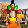 10 FT Fall Turkey Inflatable Yard Decoration