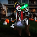 6.5FT Halloween Skeleton Inflatable Yard Decoration