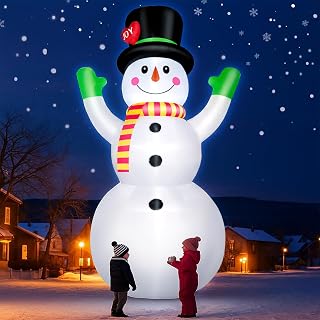 10FT Christmas Snowman Inflatable Yard Decoration