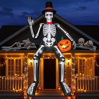 14FT Halloween Skeleton Inflatable Yard Decoration
