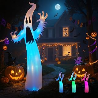 12FT Halloween Ghost Inflatable Yard Decoration