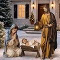 Christmas Nativity Scene Yard Decoration 3 Pcs