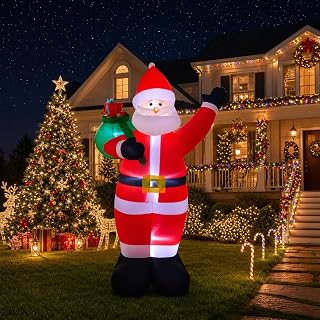 7.8 FT Christmas Santa Claus Inflatable Yard Decoration