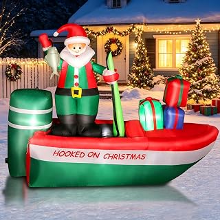 8 FT Christmas Santa Claus Inflatable Yard Decoration