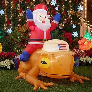 5FT Christmas Santa Claus Inflatable Yard Decoration