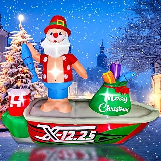 8ft Christmas Santa Claus Inflatable Yard Decoration