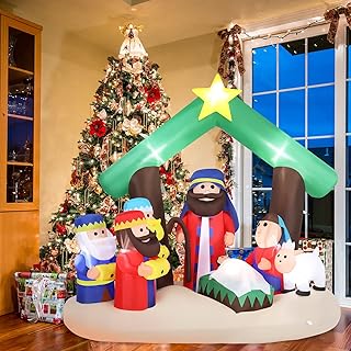 7FT Christmas Nativity Scene Inflatable Yard Decoration