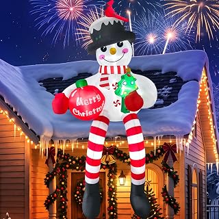 10FT Christmas Snowman Inflatable Yard Decoration