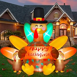 8FT Fall Turkey Inflatable Yard Decoration